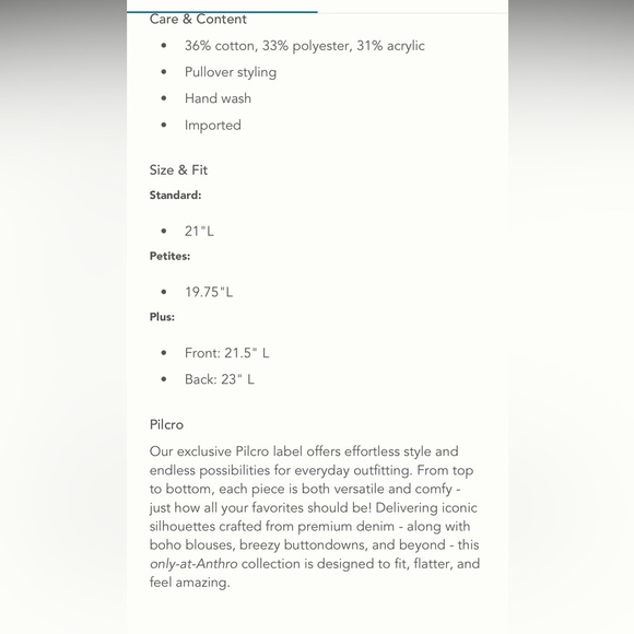 Anthropologie Pilcro Mega Henley Sweater - Picture 5 of 5